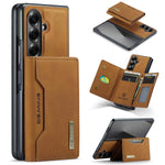 DG.MING Serie M2 Custodia ibrida magnetica per telefono con scomparto multi-carta a 3 ante e cordino lungo, For Galaxy Z Fold8 Ultra 5G, For Galaxy Z Flip8 5G, For Galaxy Z Fold7 5G, For Samsung Galaxy Z Flip7 5G
