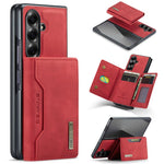 DG.MING Serie M2 Custodia ibrida magnetica per telefono con scomparto multi-carta a 3 ante e cordino lungo, For Galaxy Z Fold8 Ultra 5G, For Galaxy Z Flip8 5G, For Galaxy Z Fold7 5G, For Samsung Galaxy Z Flip7 5G