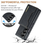 DG.MING Serie M2 Custodia ibrida magnetica per telefono con scomparto multi-carta a 3 ante e cordino lungo, For Galaxy Z Fold8 Ultra 5G, For Galaxy Z Flip8 5G, For Galaxy Z Fold7 5G, For Samsung Galaxy Z Flip7 5G