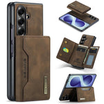 DG.MING Serie M2 Custodia ibrida magnetica per telefono con scomparto multi-carta a 3 ante e cordino lungo, For Galaxy Z Fold8 Ultra 5G, For Galaxy Z Flip8 5G, For Galaxy Z Fold7 5G, For Samsung Galaxy Z Flip7 5G