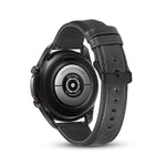 Cinturino di ricambio in pelle a trama piatta, For Samsung Galaxy Watch 3 41mm, For Samsung Galaxy Watch 3 45mm