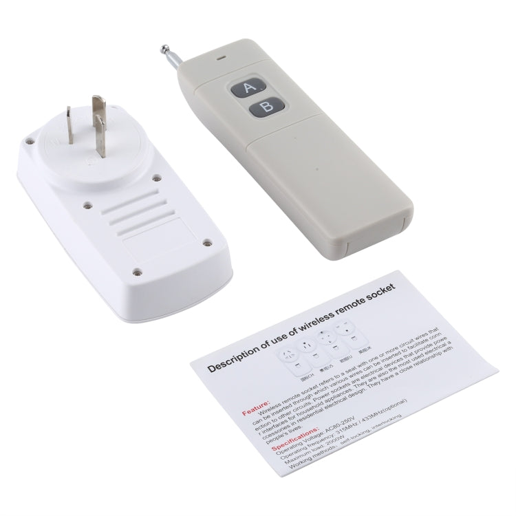 AK-DL220 Presa di controllo remoto wireless intelligente da 220 V con telecomando, AU Plug, UK Plug, US Plug