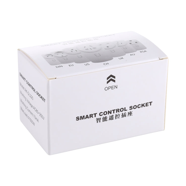 AK-DL220 Presa di controllo remoto wireless intelligente da 220 V con telecomando, AU Plug, UK Plug, US Plug