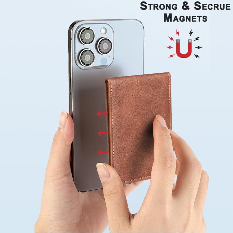 BFK26 Adesivo magnetico per retro cellulare, colore a tinta unita, per custodia di carte.