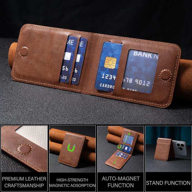 BFK26 Adesivo magnetico per retro cellulare, colore a tinta unita, per custodia di carte.
