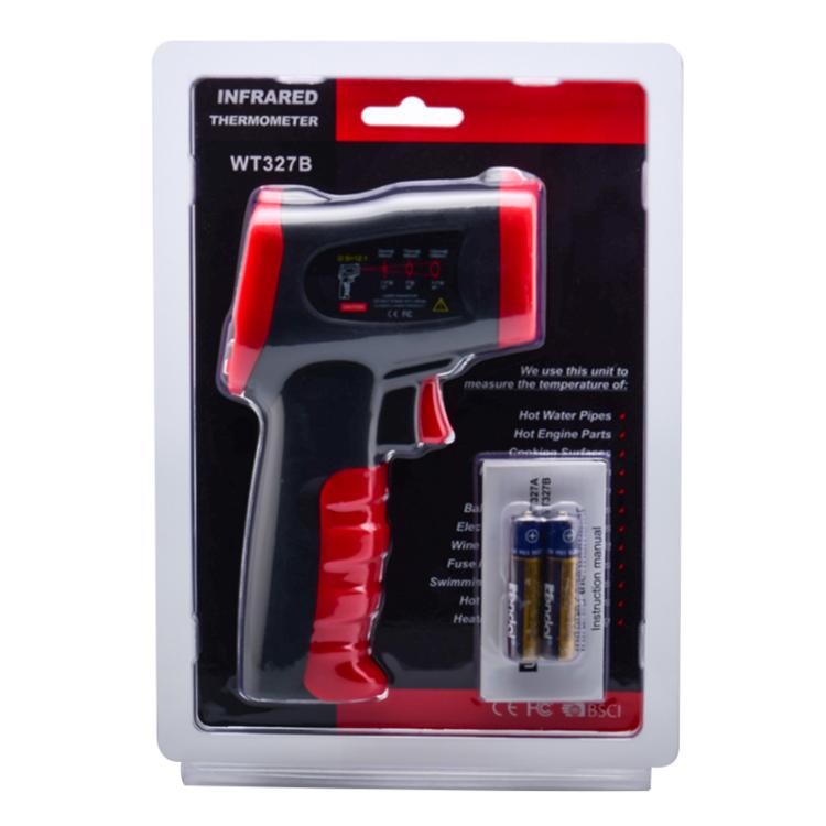 Termometro a infrarossi portatile Wintact WT327B, intervallo di misurazione: da -50 a 600 gradi Celsius, WT327B