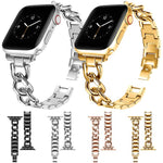 Cinturino per orologio xDfind Double Circle in metallo, For Apple Watch 42 / 44 / 45 / 46 / 49mm, For Apple Watch 38 / 40 / 41 / S10 42mm