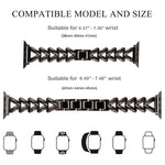 Cinturino per orologio in metallo a forma di V xDfind, For Apple Watch 42 / 44 / 45 / 46 / 49mm, For Apple Watch 38 / 40 / 41 / S10 42mm