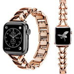 Cinturino per orologio in metallo a forma di V xDfind, For Apple Watch 42 / 44 / 45 / 46 / 49mm, For Apple Watch 38 / 40 / 41 / S10 42mm