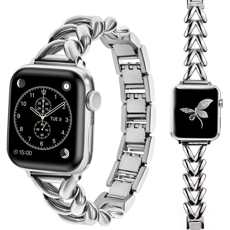 Cinturino per orologio in metallo a forma di V xDfind, For Apple Watch 42 / 44 / 45 / 46 / 49mm, For Apple Watch 38 / 40 / 41 / S10 42mm