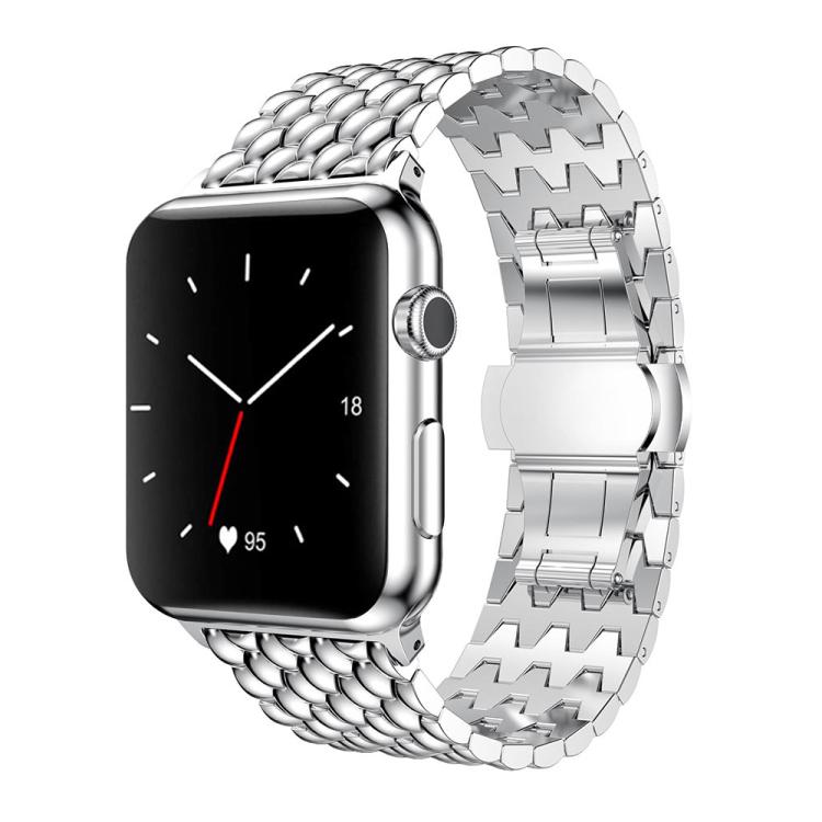 Cinturino per orologio xDfind con texture a drago in metallo, For Apple Watch 42 / 44 / 45 / 46 / 49mm, For Apple Watch 38 / 40 / 41 / S10 42mm