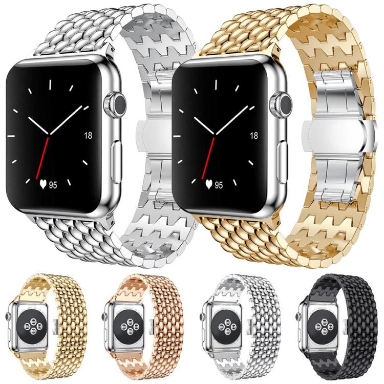 Cinturino per orologio xDfind con texture a drago in metallo, For Apple Watch 42 / 44 / 45 / 46 / 49mm, For Apple Watch 38 / 40 / 41 / S10 42mm