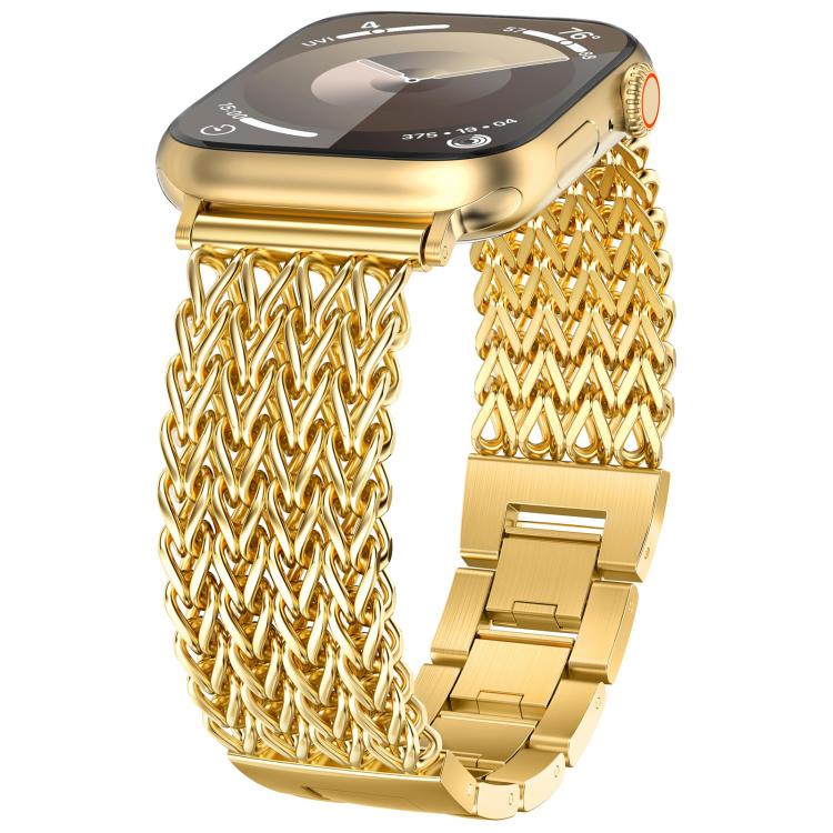 Cinturino per orologio xDfind in acciaio inossidabile intrecciato a spina di pesce, For Apple Watch 42 / 44 / 45 / 46 / 49mm, For Apple Watch 38 / 40 / 41 / S10 42mm