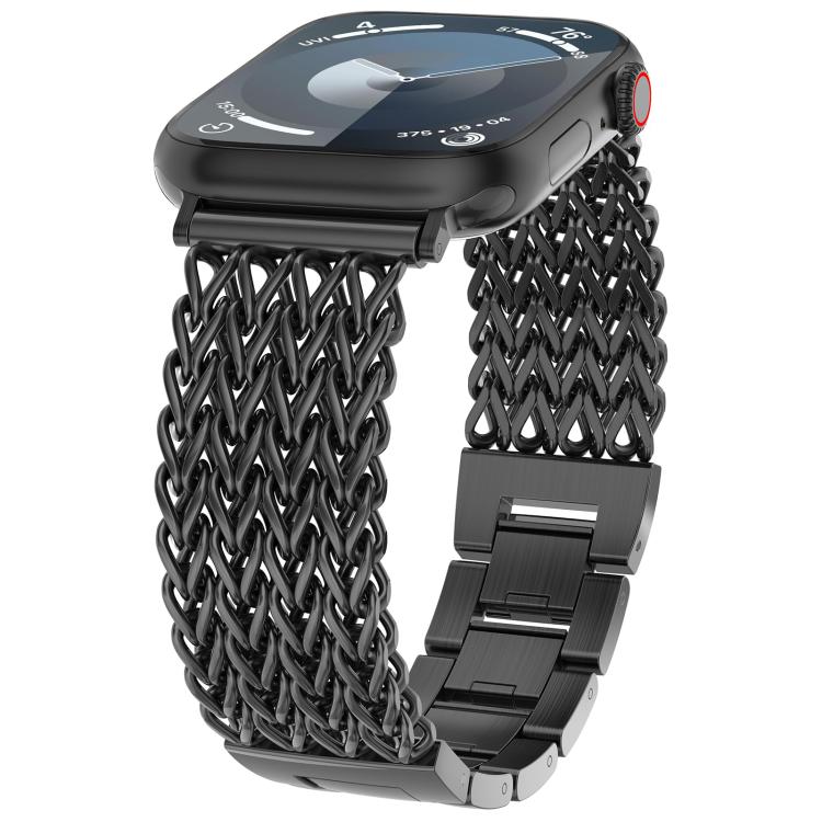 Cinturino per orologio xDfind in acciaio inossidabile intrecciato a spina di pesce, For Apple Watch 42 / 44 / 45 / 46 / 49mm, For Apple Watch 38 / 40 / 41 / S10 42mm