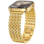 Cinturino per orologio xDfind in acciaio inossidabile intrecciato a spina di pesce, For Apple Watch 42 / 44 / 45 / 46 / 49mm, For Apple Watch 38 / 40 / 41 / S10 42mm