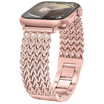 Cinturino per orologio xDfind in acciaio inossidabile intrecciato a spina di pesce, For Apple Watch 42 / 44 / 45 / 46 / 49mm, For Apple Watch 38 / 40 / 41 / S10 42mm
