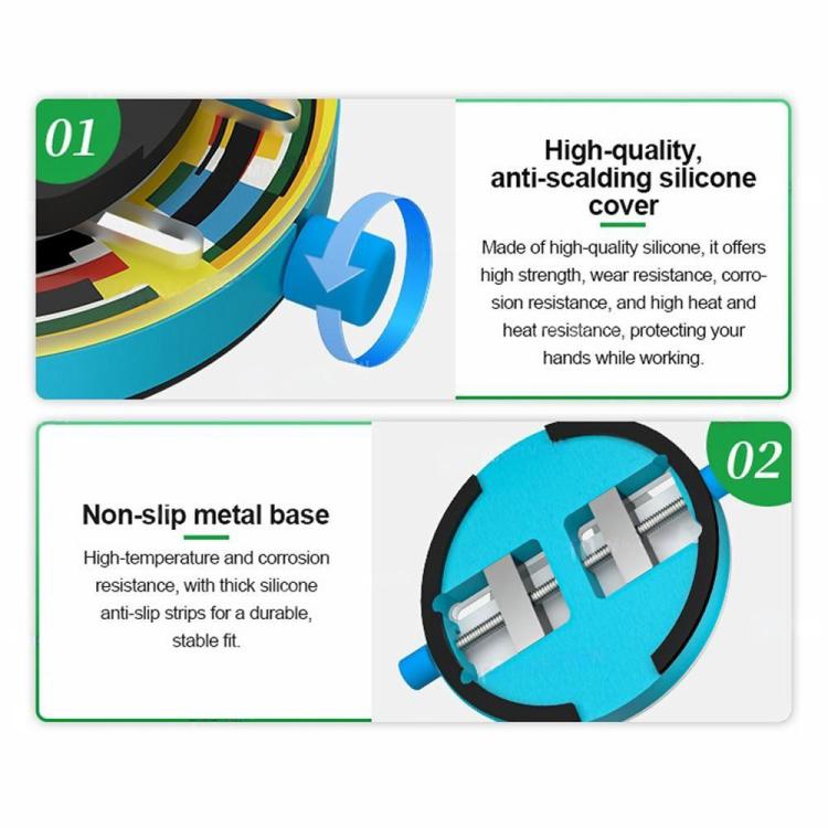 Dispositivo di riparazione per schede madri Relife RL-601Q con anello termoisolante in vetro temperato., Relife RL-601Q