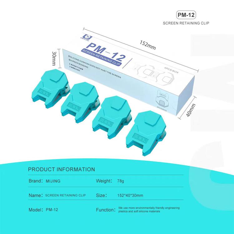 Set di clip di fissaggio universali per schermo Mijing PM-12, Mijing PM-12