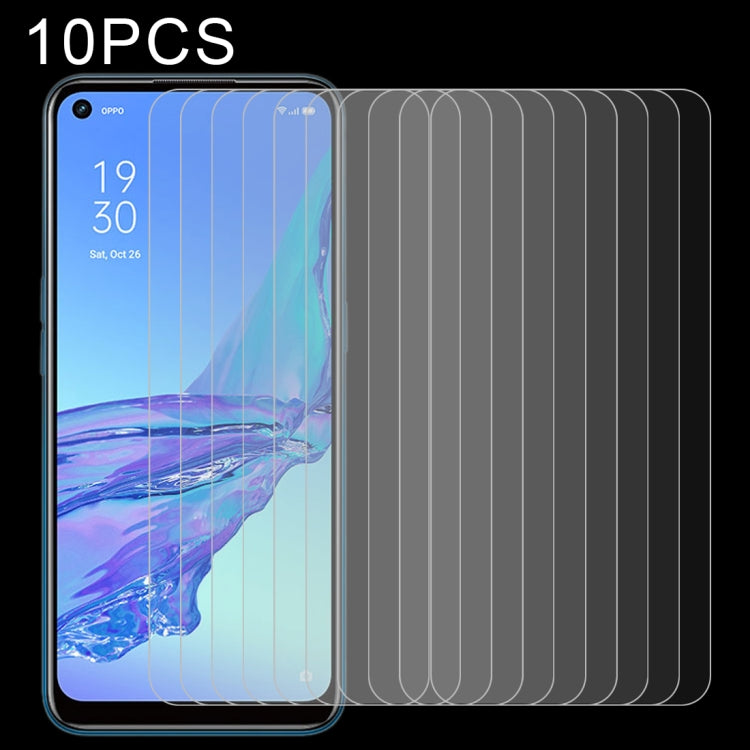 10 pellicole in vetro temperato da 0,26 mm 9H 2,5D, For OPPO A32 (10 PCS), For OPPO Find X2 Neo (10 PCS), For OPPO A53 2020 (10 PCS), For OPPO Reno4 SE (10 PCS), For OPPO Reno4 (10 PCS), For OPPO Find X2 Lite (10 PCS), For OPPO F17 Pro (10 PCS)        ...