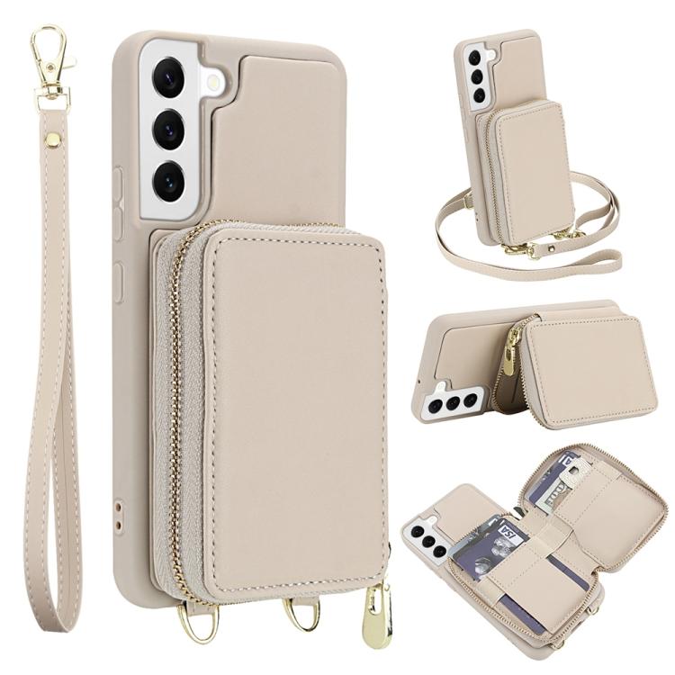 Borsa a tracolla con cerniera, protezione RFID, custodia per carte e telefono, For Samsung Galaxy S22 5G