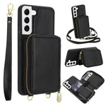 Borsa a tracolla con cerniera, protezione RFID, custodia per carte e telefono, For Samsung Galaxy S22 5G