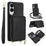 Borsa a tracolla con cerniera, protezione RFID, custodia per carte e telefono, For Samsung Galaxy S26+ 5G, For Samsung Galaxy S26 Ultra 5G, For Samsung Galaxy S26 5G, For Samsung Galaxy S25 FE 5G
