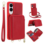 Borsa a tracolla con cerniera, protezione RFID, custodia per carte e telefono, For Samsung Galaxy S26+ 5G, For Samsung Galaxy S26 Ultra 5G, For Samsung Galaxy S26 5G, For Samsung Galaxy S25 FE 5G