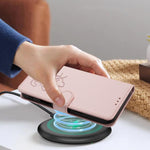 Custodia per telefono in pelle con ciondolo a forma di gatto e cuore in rilievo, completa di cinturino da polso., For Samsung Galaxy A13 4G / 5G, For Samsung Galaxy A53 5G