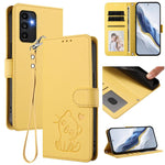Custodia per telefono in pelle con ciondolo a forma di gatto e cuore in rilievo, completa di cinturino da polso., For Samsung Galaxy A13 4G / 5G, For Samsung Galaxy A53 5G