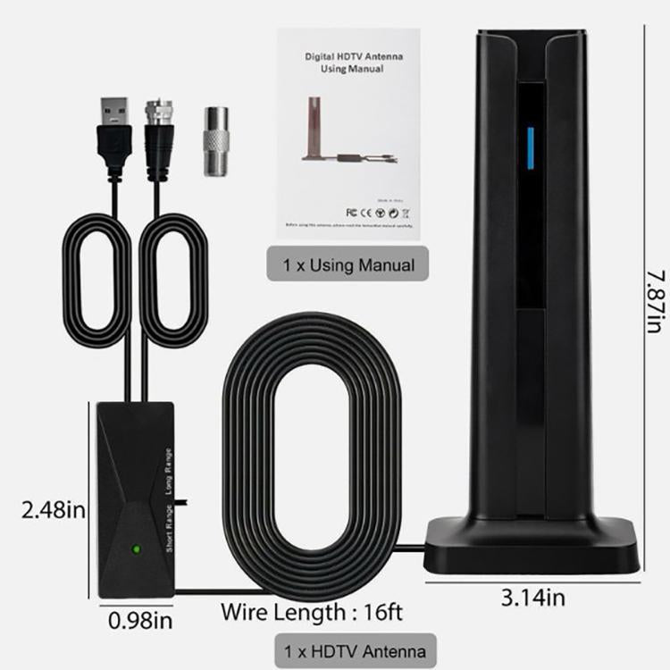 Antenna TV Digitale 4K HD Ricevitore Terrestre ATSC