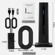 Antenna TV digitale 4K HD, ricevitore antenna terrestre ATSC, ATSC