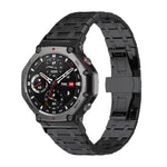 Cinturino per orologio in acciaio inossidabile con fibbia a farfalla., For  Amazfit T-Rex 3, For  Amazfit T-Rex 2, For Amazfit T-Rex Pro