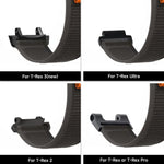 Cinturino per orologio in acciaio inossidabile con fibbia a farfalla., For  Amazfit T-Rex 3, For  Amazfit T-Rex 2, For Amazfit T-Rex Pro