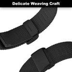 Cinturino per orologio in acciaio inossidabile con fibbia a maglia fine., For Amazfit T-Rex Pro
