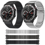 Cinturino per orologio in acciaio inossidabile staccabile con un lato a perline, For  Amazfit T-Rex 3, For  Amazfit T-Rex 2, For Amazfit T-Rex Pro