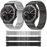 Cinturino per orologio in lega di titanio staccabile con un lato a perline, For  Amazfit T-Rex 3, For  Amazfit T-Rex 2, For Amazfit T-Rex Pro