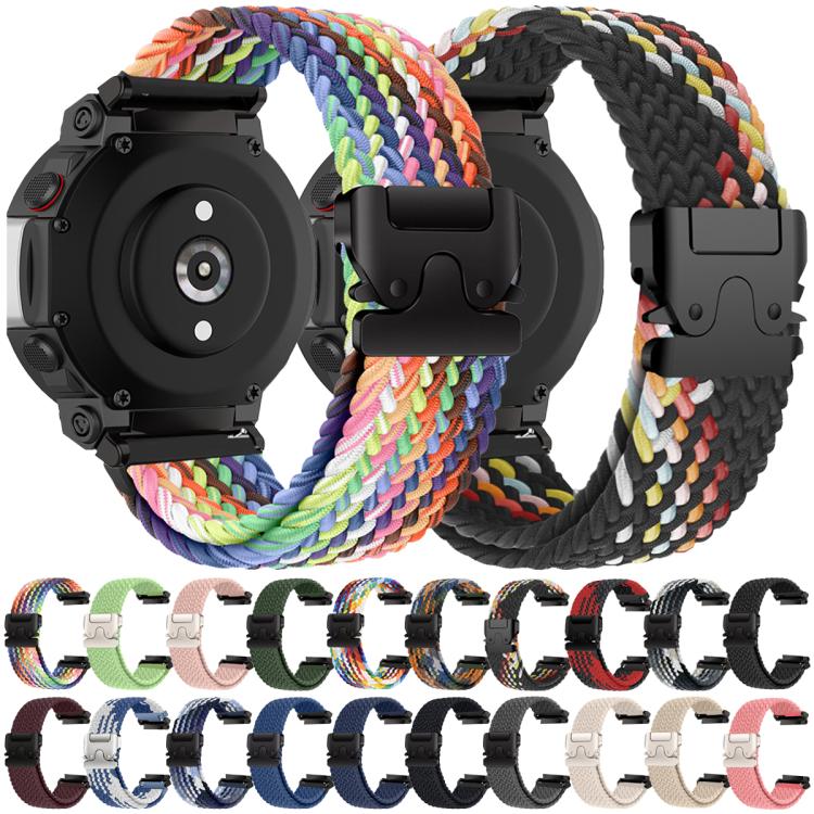 Cinturino per orologio intrecciato con fibbia a scatto da paracadute, For Amazfit T-Rex Pro