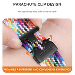 Cinturino per orologio intrecciato con fibbia a scatto da paracadute, For  Amazfit T-Rex 3