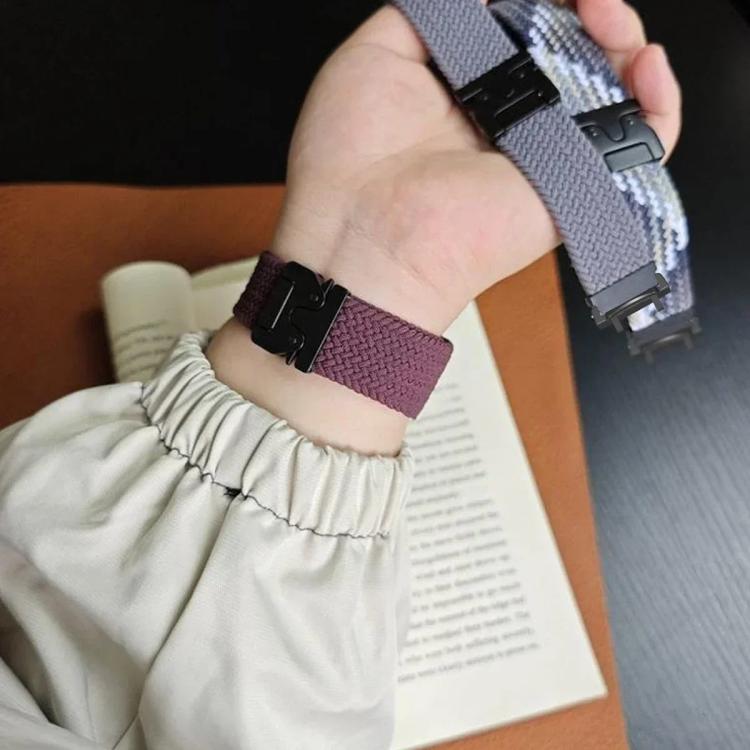 Cinturino per orologio intrecciato con fibbia a scatto da paracadute, For Amazfit T-Rex Pro