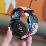 Cinturino per orologio intrecciato con fibbia a scatto da paracadute, For Amazfit T-Rex Pro