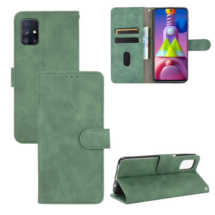 Tinta unita Skin Feel Fibbia magnetica Flip orizzontale Custodia in pelle PU con struttura in vitello con supporto e slot per schede e portafoglio, For OPPO Reno4 SE, For Samsung Galaxy M51(European Version)