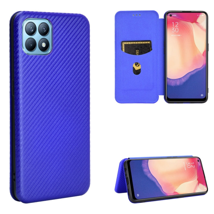 Struttura in fibra di carbonio Flip orizzontale magnetico Custodia in pelle TPU + PC + PU con slot per schede, For OPPO Reno4 SE, For Samsung Galaxy Z Fold2 5G