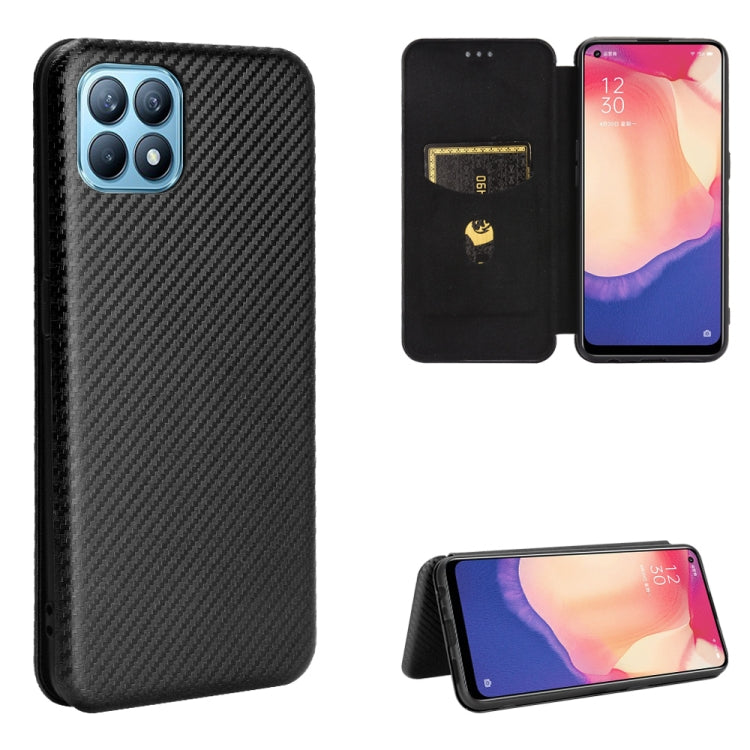 Struttura in fibra di carbonio Flip orizzontale magnetico Custodia in pelle TPU + PC + PU con slot per schede, For OPPO Reno4 SE, For Samsung Galaxy Z Fold2 5G