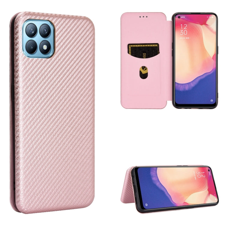 Struttura in fibra di carbonio Flip orizzontale magnetico Custodia in pelle TPU + PC + PU con slot per schede, For OPPO Reno4 SE, For Samsung Galaxy Z Fold2 5G