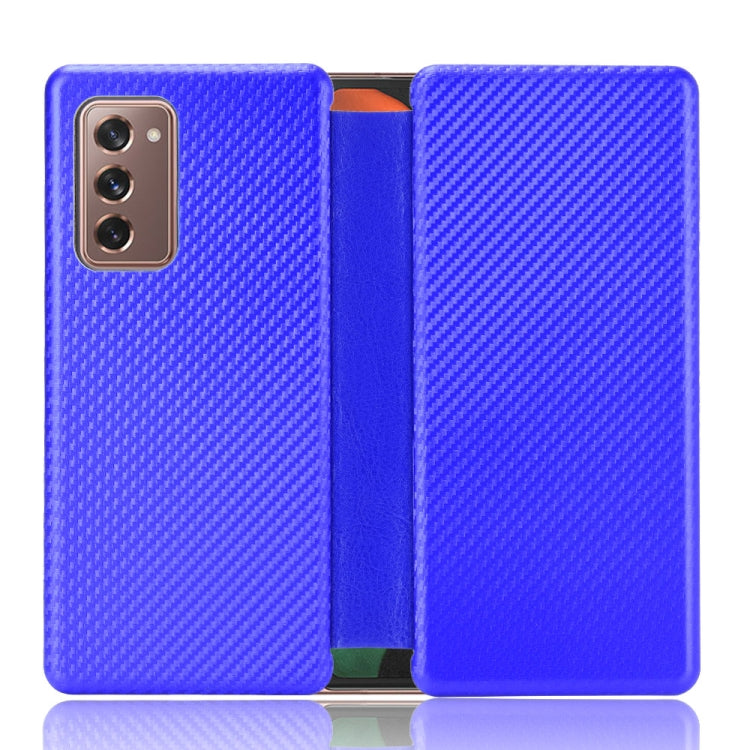 Struttura in fibra di carbonio Flip orizzontale magnetico Custodia in pelle TPU + PC + PU con slot per schede, For OPPO Reno4 SE, For Samsung Galaxy Z Fold2 5G