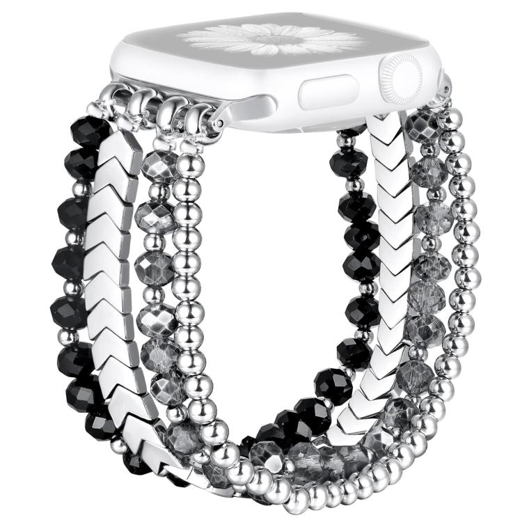 Cinturino per orologio in metallo con perline di cristallo a forma di freccia xDfind, For Apple Watch 42 / 44 / 45 / 46 / 49mm, For Apple Watch 38 / 40 / 41 / S10 42mm