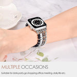 Cinturino per orologio in metallo con perline di cristallo a forma di freccia xDfind, For Apple Watch 42 / 44 / 45 / 46 / 49mm, For Apple Watch 38 / 40 / 41 / S10 42mm