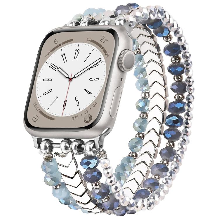 Cinturino per orologio in metallo con perline di cristallo a forma di freccia xDfind, For Apple Watch 42 / 44 / 45 / 46 / 49mm, For Apple Watch 38 / 40 / 41 / S10 42mm
