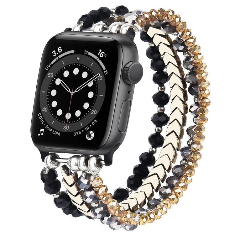 Cinturino per orologio in metallo con perline di cristallo a forma di freccia xDfind, For Apple Watch 42 / 44 / 45 / 46 / 49mm, For Apple Watch 38 / 40 / 41 / S10 42mm