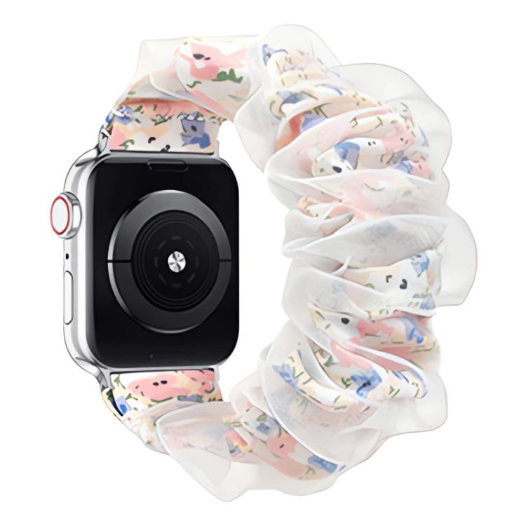 Cinturino per orologio xDfind in organza ibrida a doppio strato di poliestere e poliestere., For Apple Watch 42 / 44 / 45 / 46 / 49mm, For Apple Watch 38 / 40 / 41 / S10 42mm